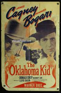 w621 OKLAHOMA KID one-sheet movie poster R43 James Cagney, Bogart