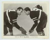 y102 IDOL OF THE CROWDS 8x10 movie still '37 John Wayne hockey c/u!