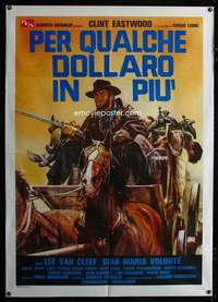 z476 FOR A FEW DOLLARS MORE Italian one-panel movie poster R80s Ciriello art!