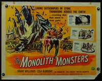 c286 MONOLITH MONSTERS half-sheet movie poster '57 Reynold Brown art!