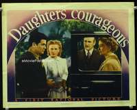 s344 DAUGHTERS COURAGEOUS movie lobby card R40s John Garfield, Lane