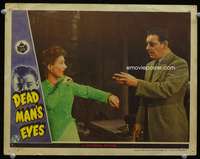 s348 DEAD MAN'S EYES movie lobby card '44 Lon Chaney Jr., Jean Parker