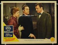 s411 GASLIGHT movie lobby card '44 Ingrid Bergman, Cotten, Boyer