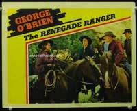 s633 RENEGADE RANGER movie lobby card '38 O'Brien, Rita Hayworth