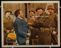 v223 BELL FOR ADANO movie lobby card '45 William Bendix, Harry Morgan