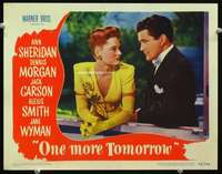 v698 ONE MORE TOMORROW movie lobby card '46Alexis Smith,Dennis Morgan