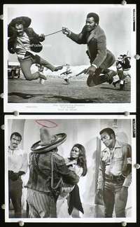 w416 100 RIFLES 2 8x10 movie stills '69 Jim Brown, Raquel Welch