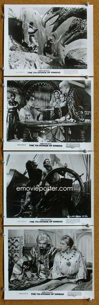 w232 7th VOYAGE OF SINBAD 4 8x10 movie stills R75 Ray Harryhausen