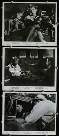 w351 CAPE FEAR 3 8x10 movie stills '62 Gregory Peck, Robert Mitchum