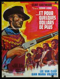 a352 FOR A FEW DOLLARS MORE French 23x31 movie poster '67 Tealdi art