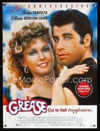 a314 GREASE French 15x21 movie poster R98 John Travolta, Newton-John