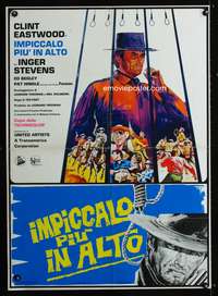 a405 HANG 'EM HIGH Italian large photobusta movie poster '68 Clint Eastwood