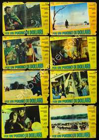 a439 FISTFUL OF DOLLARS 8 Italian photobusta movie posters '64Eastwood