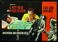 a404 GUNS OF DARKNESS Italian large photobusta movie poster '62 Caron