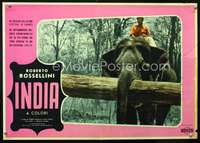 a481 INDIA Italian photobusta movie poster '59 Roberto Rossellini