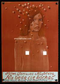 a229 NIE BEDE CIE KOCHAC Polish 23x33 movie poster '74 Starowieyski