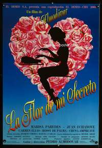 a541 FLOWER OF MY SECRET Spanish movie poster '95Almodovar, Gatti art