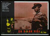 a520 FOR A FEW DOLLARS MORE Yugoslavian movie poster '67 Eastwood