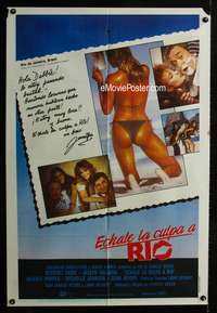 d174 BLAME IT ON RIO Argentinean movie poster '84 sexy Demi Moore!