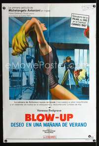 d175 BLOWUP Argentinean movie poster '67 Antonioni, Vanessa Redgrave