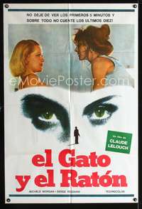 d180 CAT & MOUSE Argentinean movie poster '79 Claude Lelouch