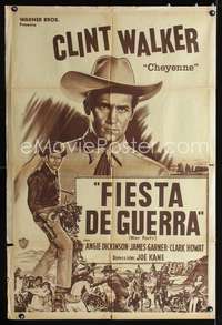 d182 CHEYENNE: WAR PARTY Argentinean movie poster '57 Clint Walker