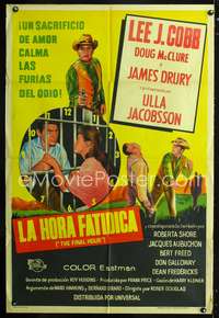 d196 FINAL HOUR Argentinean movie poster '62 Lee J. Cobb, McClure