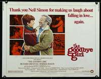 e259 GOODBYE GIRL half-sheet movie poster '77 Richard Dreyfuss, Mason