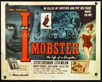 e296 I MOBSTER half-sheet movie poster '58 Roger Corman, Steve Cochran