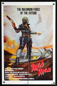 h415 MAD MAX one-sheet movie poster R83 Mel Gibson, George Miller classic!