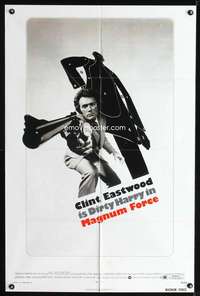 h423 MAGNUM FORCE one-sheet movie poster '73 Clint Eastwood is Dirty Harry