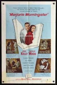 h451 MARJORIE MORNINGSTAR one-sheet movie poster '58 Kelly, Natalie Wood