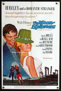 h481 MOON-SPINNERS style A one-sheet movie poster '64 Hayley Mills, McEnery