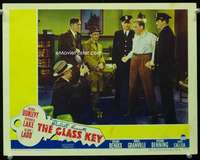 m413 GLASS KEY movie lobby card '42 Alan Ladd, William Bendix