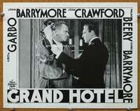 m424 GRAND HOTEL movie lobby card #8 R50s Wallace Beery,John Barrymore