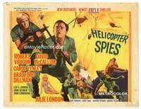 m083 HELICOPTER SPIES movie title lobby card '67 Robert Vaughn, UNCLE