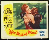 m442 HER KIND OF MAN movie lobby card '46 Zachary Scott, Janis Paige