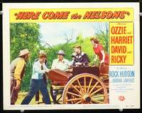 m444 HERE COME THE NELSONS movie lobby card #2 '51 Ozzie & Harriet!