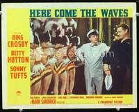 m445 HERE COME THE WAVES movie lobby card '44 Bing Crosby, Sonny Tufts