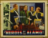 m447 HEROES OF THE ALAMO movie lobby card '37 Lane Chandler in uniform!