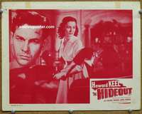 m449 HIDEOUT movie lobby card '52 Valerie Hobson, Howard Keel