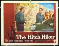 m457 HITCH-HIKER movie lobby card #3 '53 Frank Lovejoy, Ida Lupino