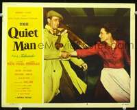 m723 QUIET MAN movie lobby card #8 '51 John Wayne, Maureen O'Hara