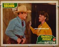 m730 RAIDERS OF THE BORDER movie lobby card '44 Johnny Mack Brown