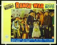 m732 RANGE WAR movie lobby card '39 William Boyd as Hopalong Cassidy!