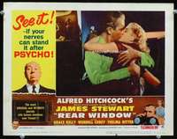 m734 REAR WINDOW movie lobby card #6 R62 Alfred Hitchcock, Stewart