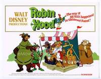 m145 ROBIN HOOD movie title lobby card '73 Walt Disney cartoon!