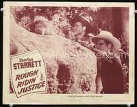 m750 ROUGH RIDIN' JUSTICE movie lobby card '44 Charles Starrett