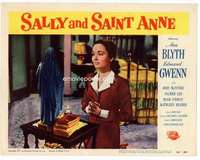 m754 SALLY & SAINT ANNE movie lobby card #7 '52 Ann Blyth praying!