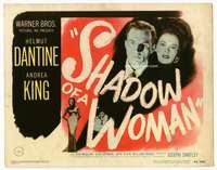 m156 SHADOW OF A WOMAN movie title lobby card '46 Helmut Dantine, King